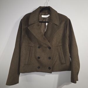 A.P.C. Women's Dark Brown Pea Coat
